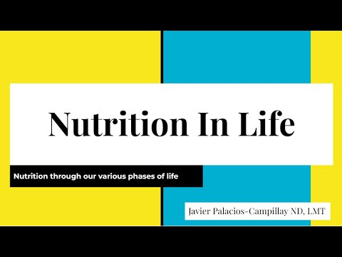 Nutrition Through the Various Phases in Life | Nutrition Education Series | Naturopathic Medicine