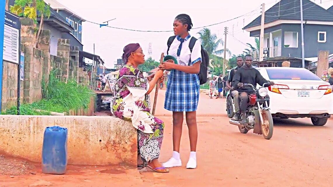 How A Kind School Girl Saved D Poor Blind Woman She Saw Begging For Food At D Junction/African Movie