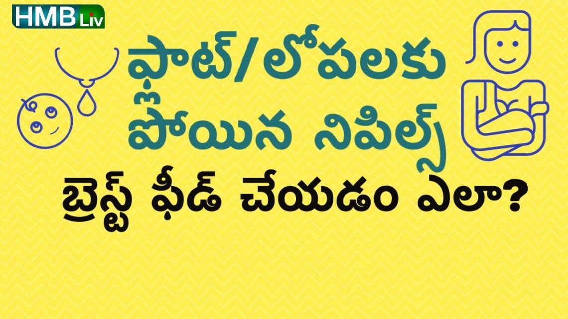 నిపిల్స్ లోపలకు పోయి ఉన్నా, ఫ్లాట్ గా ఉన్నా బ్రెస్ట్ ఫీడ్ ఎలా చేయాలి?|FLAT, INVERTED NIPPLES| HMBLiv