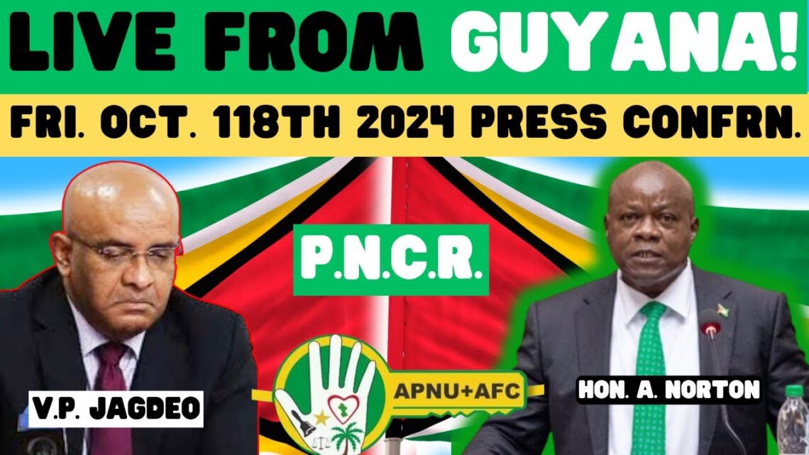 FROM GUYANA | NORTON_ P?P STOLE OUR IDEAS! _ PNCR PRESS CONFERENCE_ BIG ANNOUNCEMENT TO BE MADE!