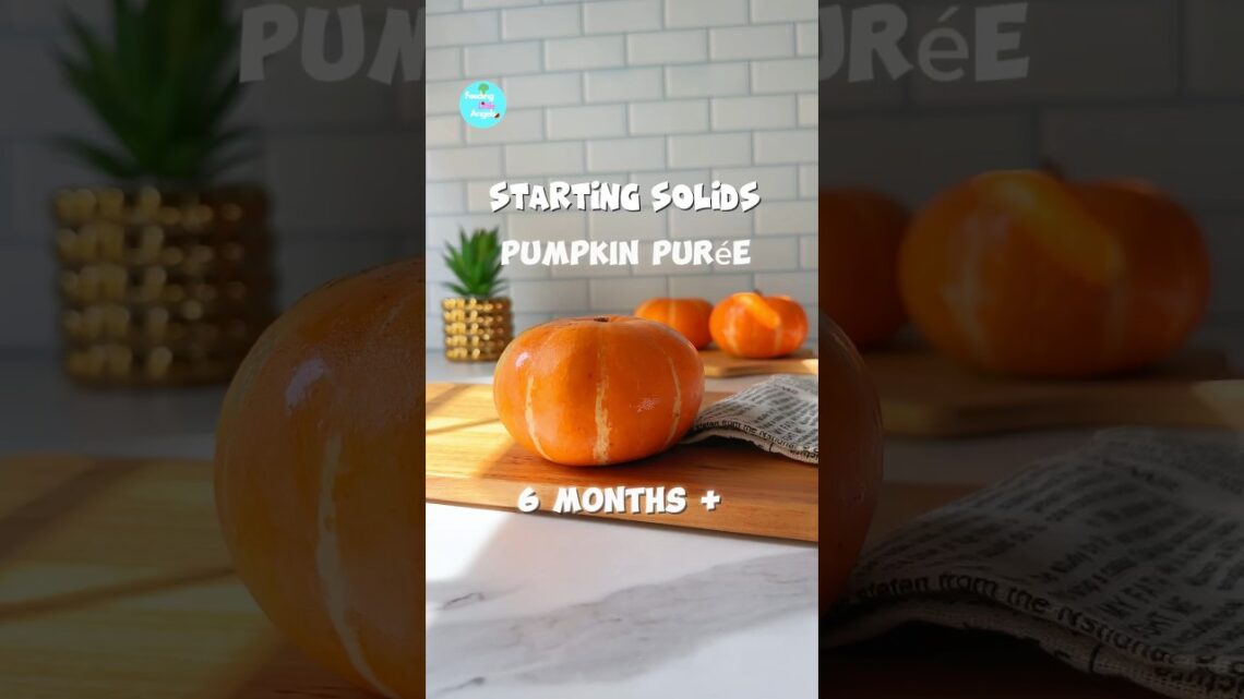 HOW TO MAKE PUMPKIN PUREE FOR BABY  || Baby food 6-12 Months || #babyfood #shorts #6monthbabyfood