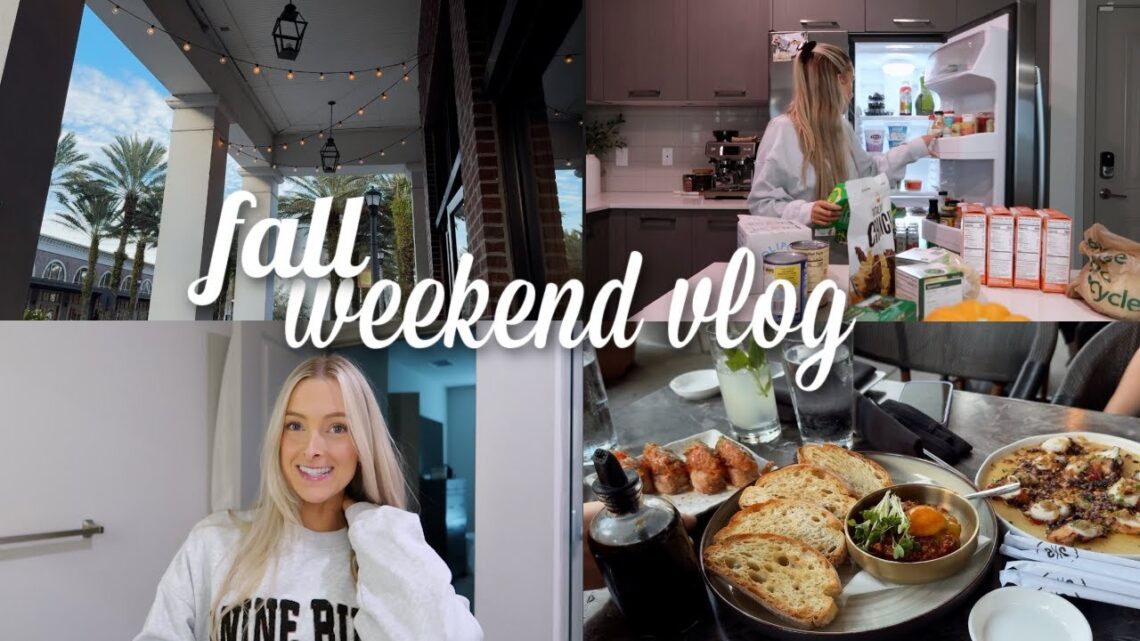 mini fall weekend vlog: friends in town, healthy costco haul, productive sunday reset + much more!