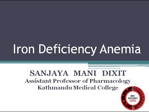 Iron Deficiency Anemia- Pharmacology Lecture Series Free MCQs @ www.mcqpool.com