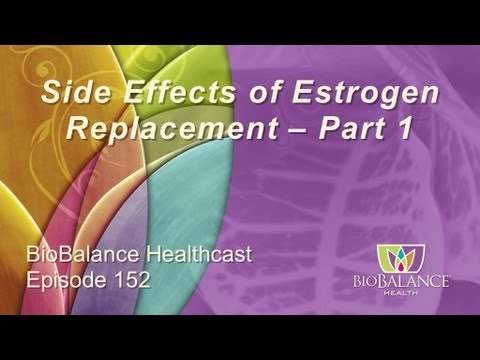 Side Effects of Estrogen Replacement Part 1