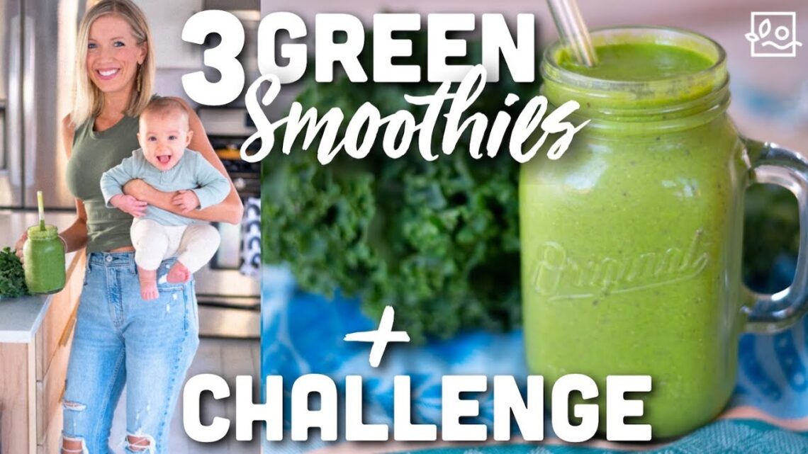 3 Green Smoothies + Smoothie Challenge (WIN A VITAMIX)!