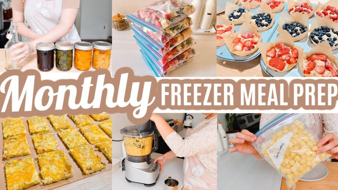 EASY MONTHLY FREEZER MEAL PREP RECIPES COOK WITH ME LARGE FAMILY MEALS WHATS FOR DINNER