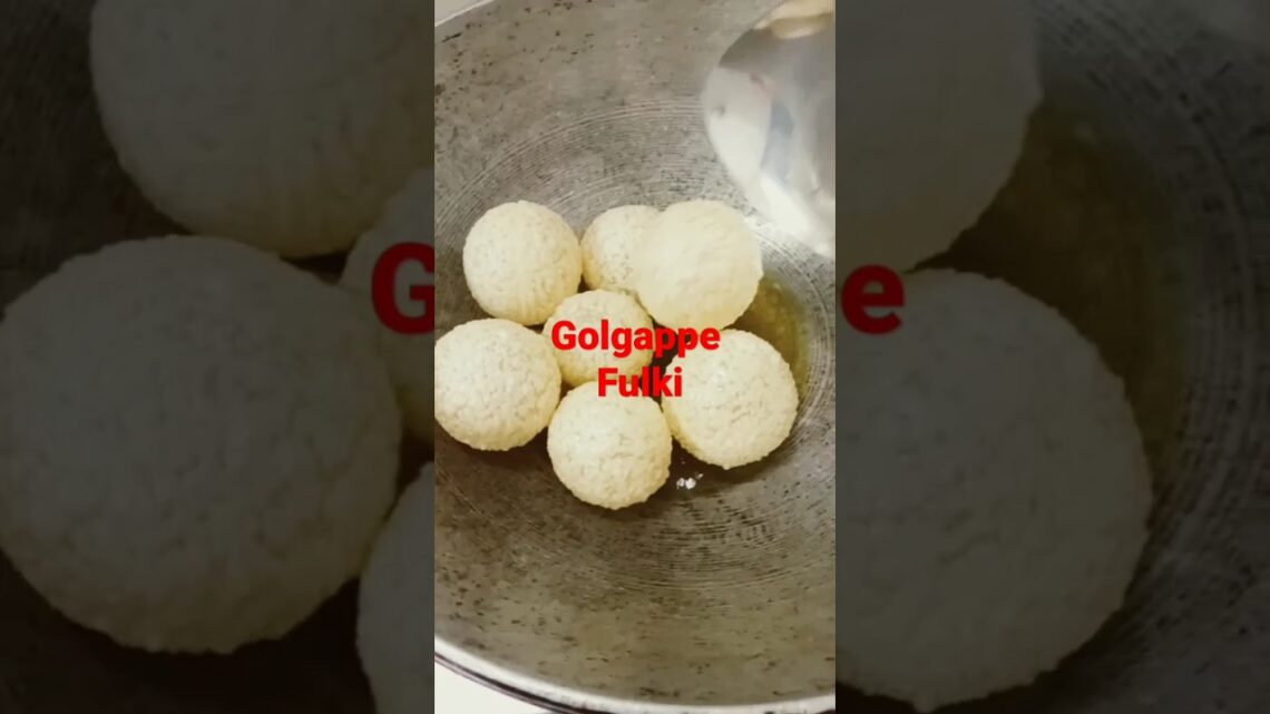 Fulki Golgappe Banayen ghar par sift 15 second mein “this is real time video to make gogappe in 15s”