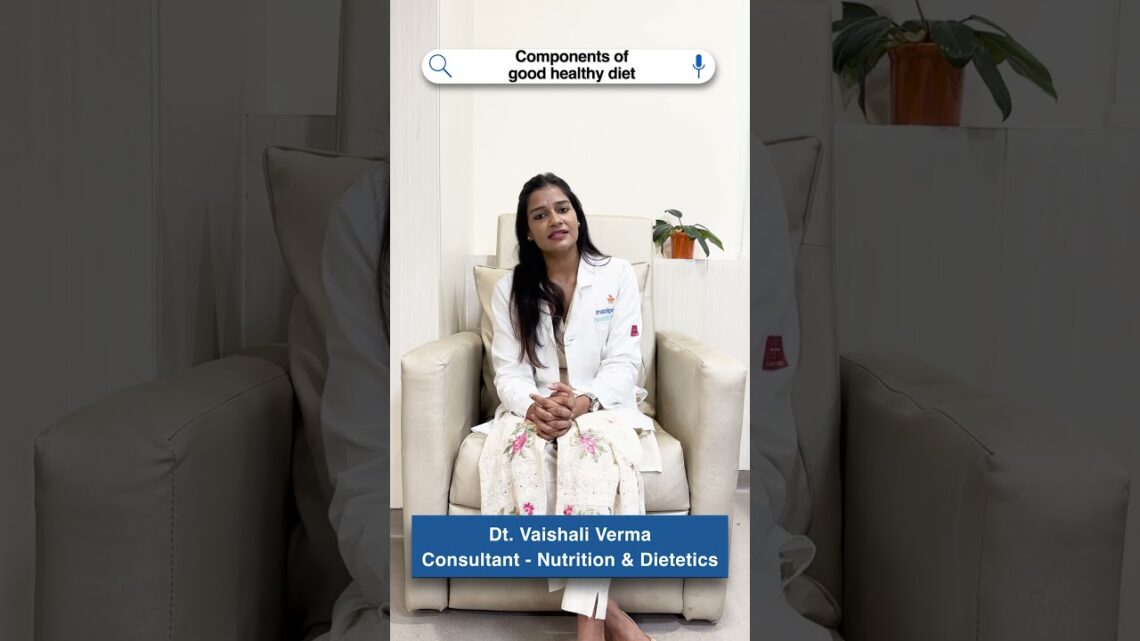 Components of good healthy life | Dt. Vaishali Verma | Manipal Hospital Delhi