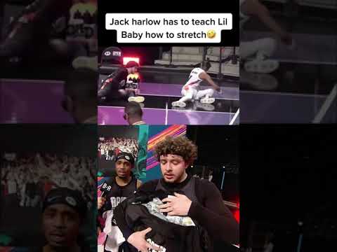 Jack Harlow teaching Lil Baby how to stretch 🤣🤣