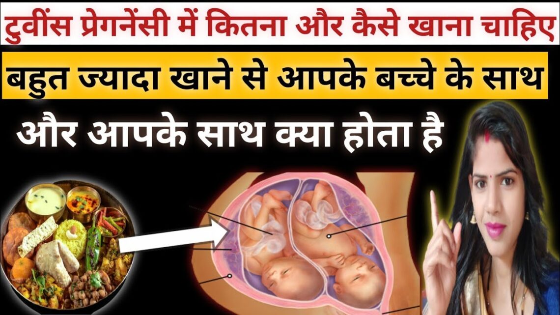 twins pregnancy me kitna khana chahiye टुवींस प्रेगनेंसी में कितना खाना चाहिए twins pregnancy m diet