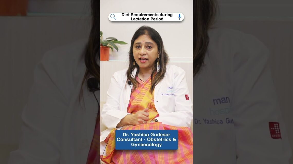 Diet requirements during lactation period | Dr. Yashica Gudesar | Manipal Hospitals Delhi