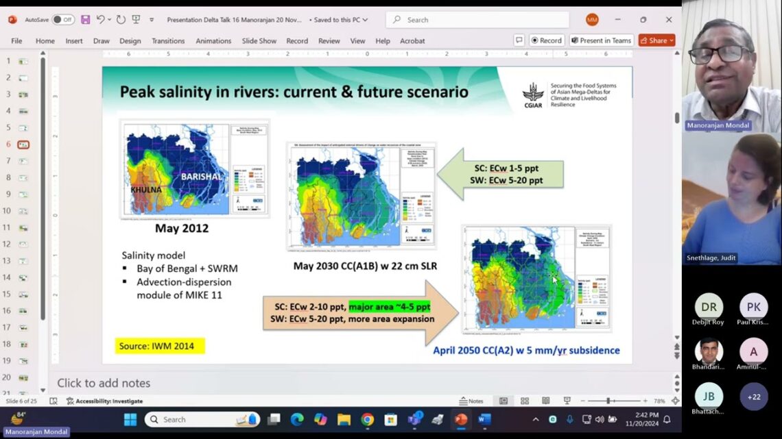 Delta Talks #16: Drought-Salinity-Waterlogging: Which is more deleterious for sustainable…