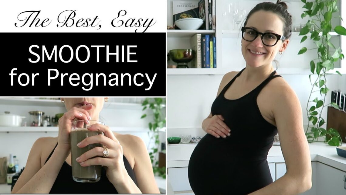 BEST SMOOTHIE FOR PREGNANCY // HIGH FIBER // HEALTHY, WFPB