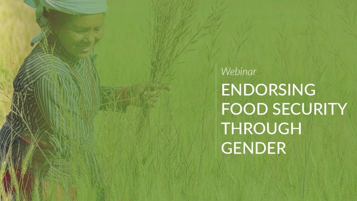 Webinar: Endorsing Food Security through Gender